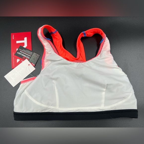 TYR Competitor Women’s Sport Bra Black Coral Size Small Tri Bra - Picture 5 of 7
